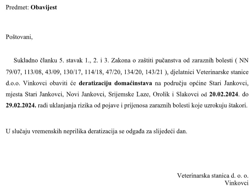 DERATIZACIJA 2024